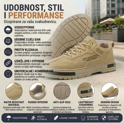 【⏰50% popusta danas! Ne propustite!】Connwan®Ergonomski dizajnirane ortopedske cipele za hodanje koje apsorbiraju udarce✅️Zdrave ortopedske cipele posebno dizajnirane za europske muškarce.