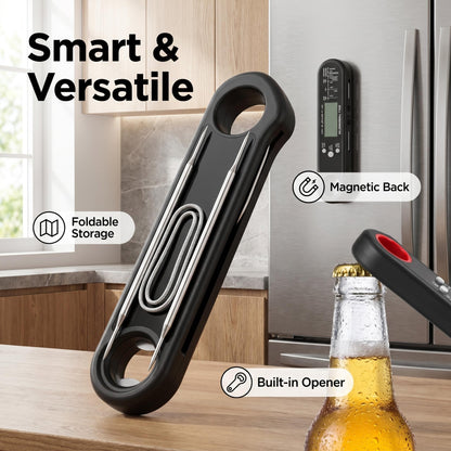 🌡️ Kétérzékelős húsmérő – Gyors és pontos hőmérséklet-mérés sütéshez, grillezéshez