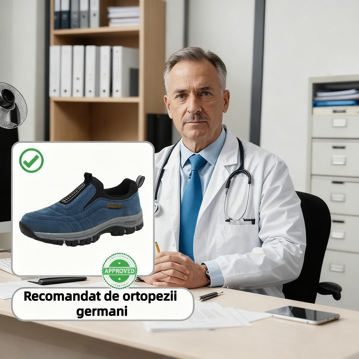 🔷70% reducere astăzi - Nu ratați! ⬛Pantofi ortopedici din piele întoarsă recent concepuți, moi, confortabili, impermeabili și antiderapanți 🦶 Ameliorează durerile de picioare