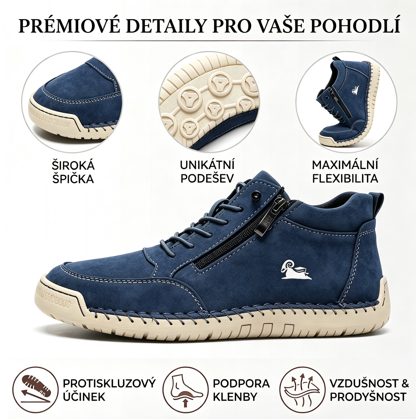 🔥 50% popusta – Ne propustite | Odabrana obuća od teleće kože – ortopedske cipele – 👞 – izdržljive, protuklizne i vodootporne | potpora svodu stopala, ublažavanje boli, unisex
