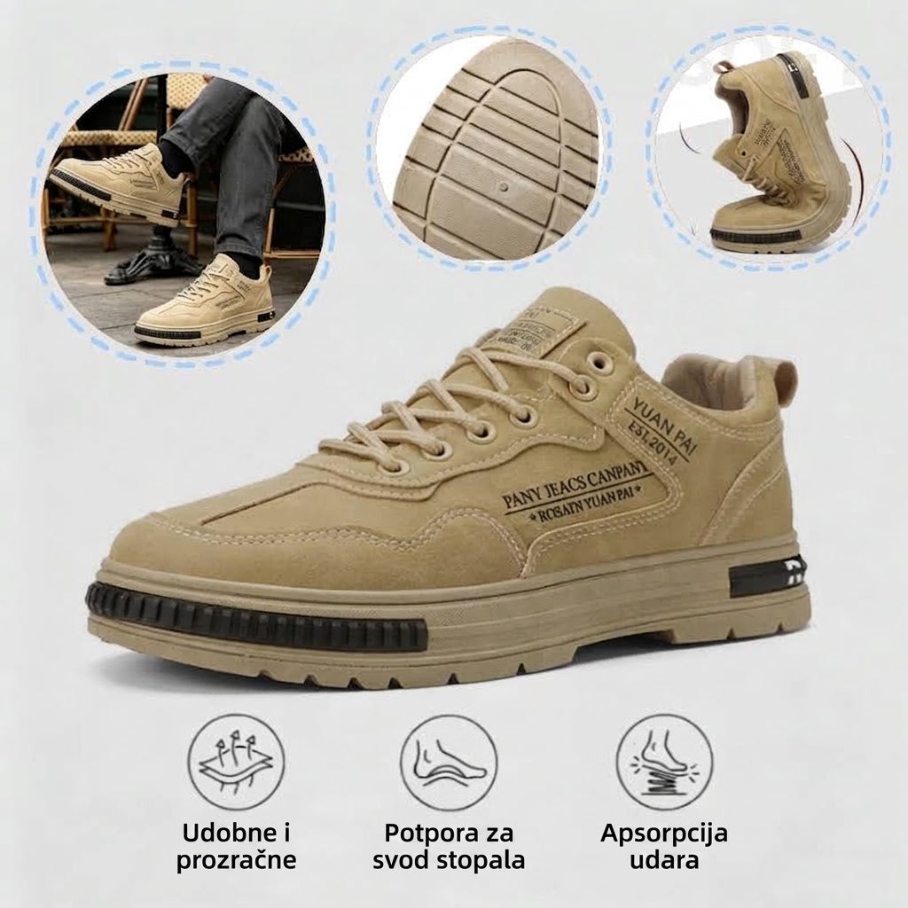 【⏰50% popusta danas! Ne propustite!】Connwan®Ergonomski dizajnirane ortopedske cipele za hodanje koje apsorbiraju udarce✅️Zdrave ortopedske cipele posebno dizajnirane za europske muškarce.