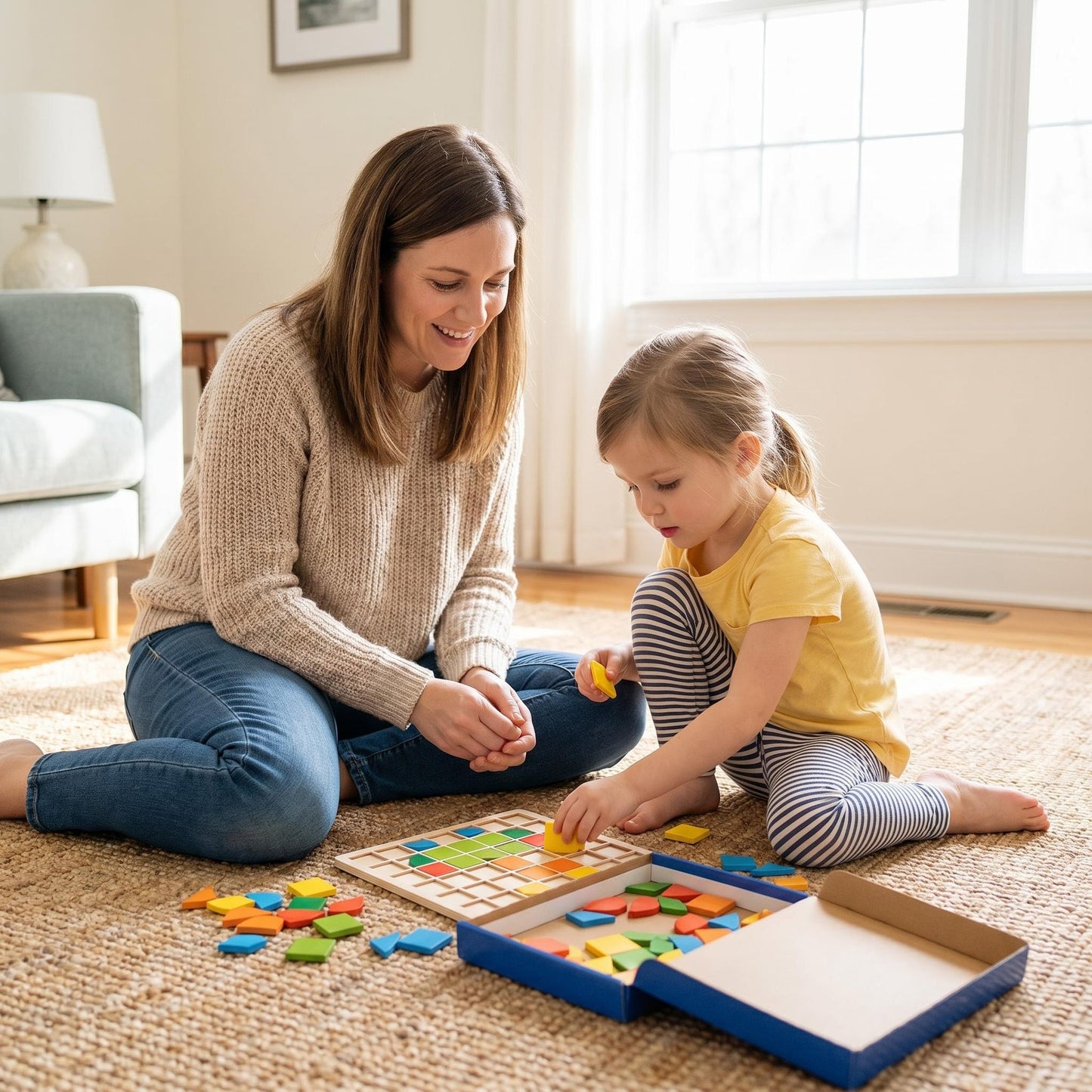 🧩 Fejlessze a kognitív készségeket – Színes állatmintás fa puzzle – Utánvétes 🦁️✨