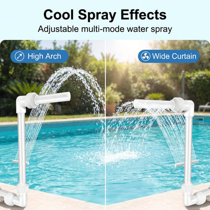 💦 Medencei szökőkút – Adjon egy kis eleganciát a medencéjének a táncoló vízzel ☀️🏊