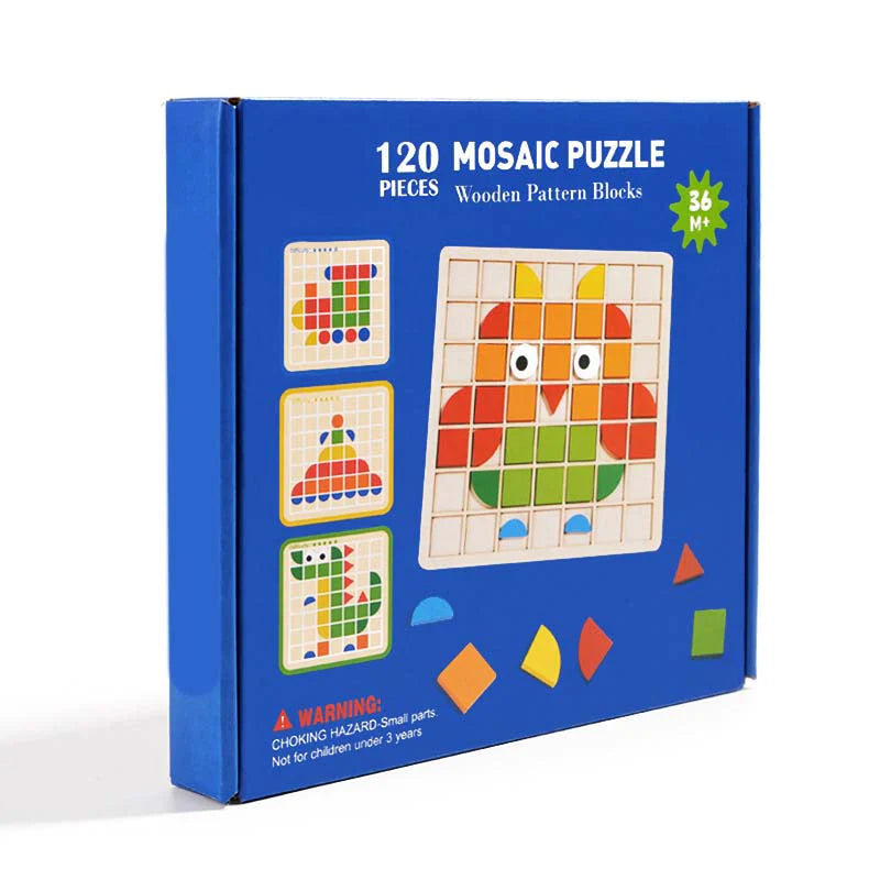 🧩 Fejlessze a kognitív készségeket – Színes állatmintás fa puzzle – Utánvétes 🦁️✨
