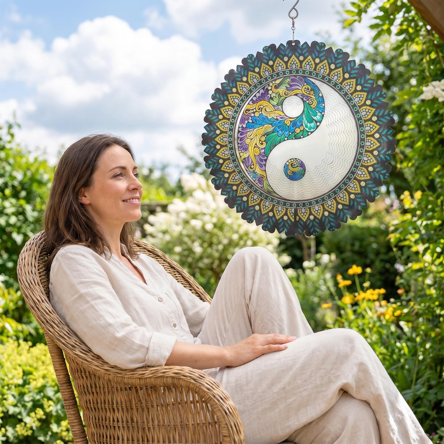 🍃💥 3D Színes szél mandala – Forró értékesítés 2026! Forgó, UV-álló, időjárásálló kerti dísz. Tökéletes kertbe, teraszra, erkélyre – minden szellőre élettel teli színpompás látvány! 🌈🌀