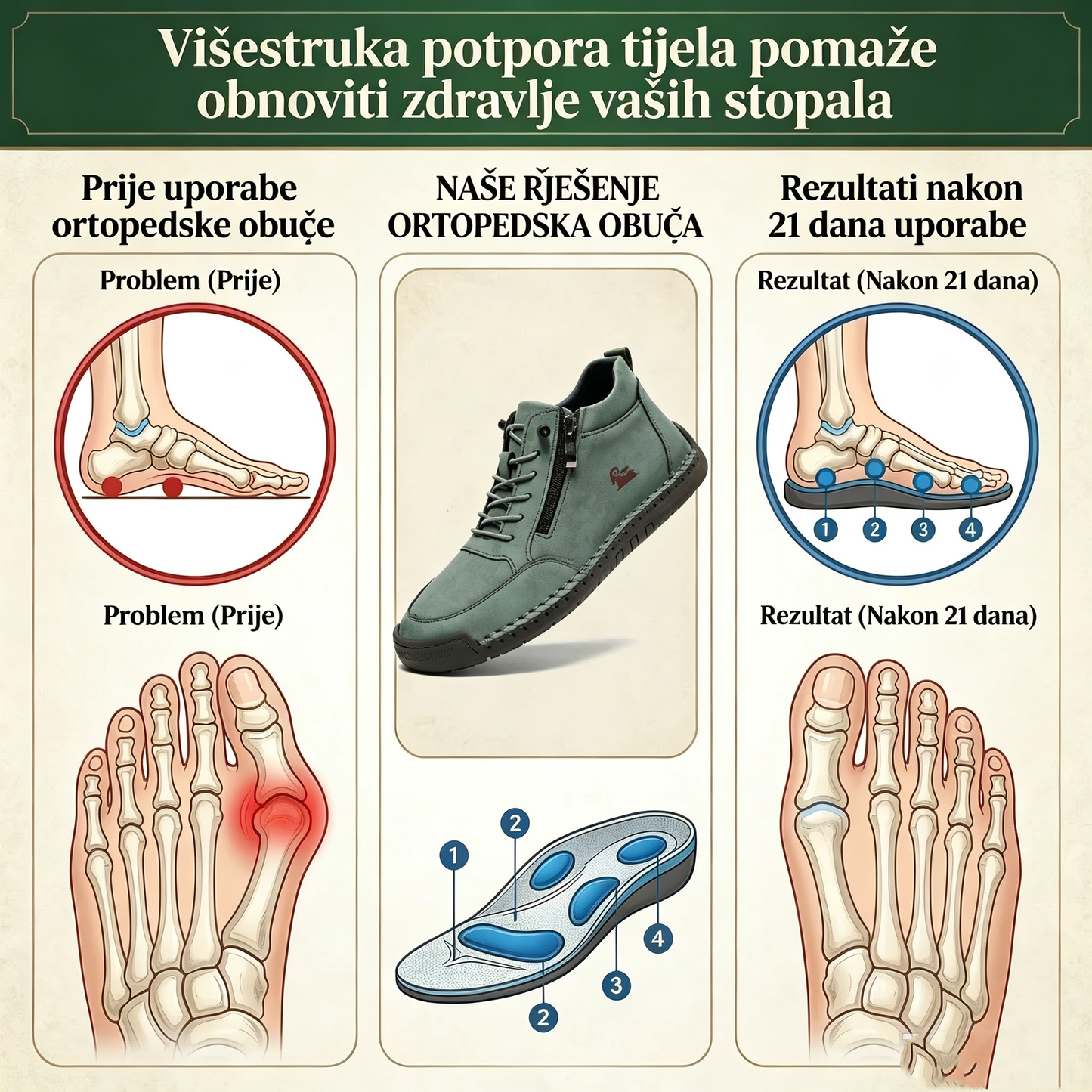 🔥 50% popusta – Ne propustite | Odabrana obuća od teleće kože – ortopedske cipele – 👞 – izdržljive, protuklizne i vodootporne | potpora svodu stopala, ublažavanje boli, unisex