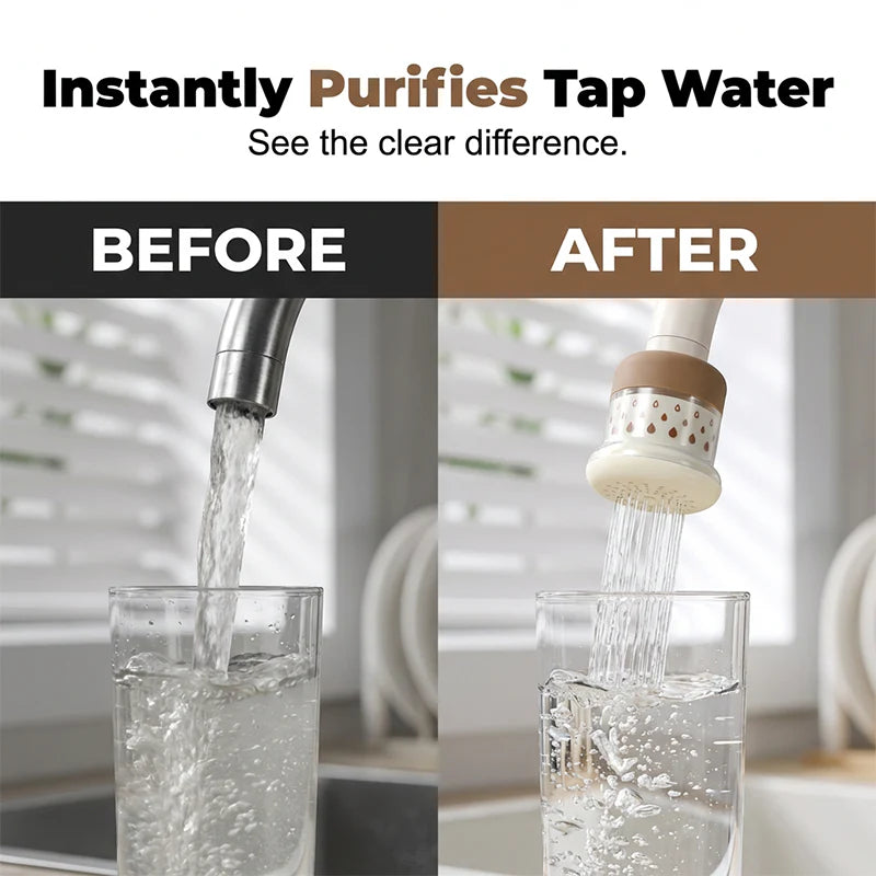 💦🛡️ Hordozható csapra szerelhető vízszűrő – Tiszta, ízletes víz közvetlenül a csapból! ✨🚰