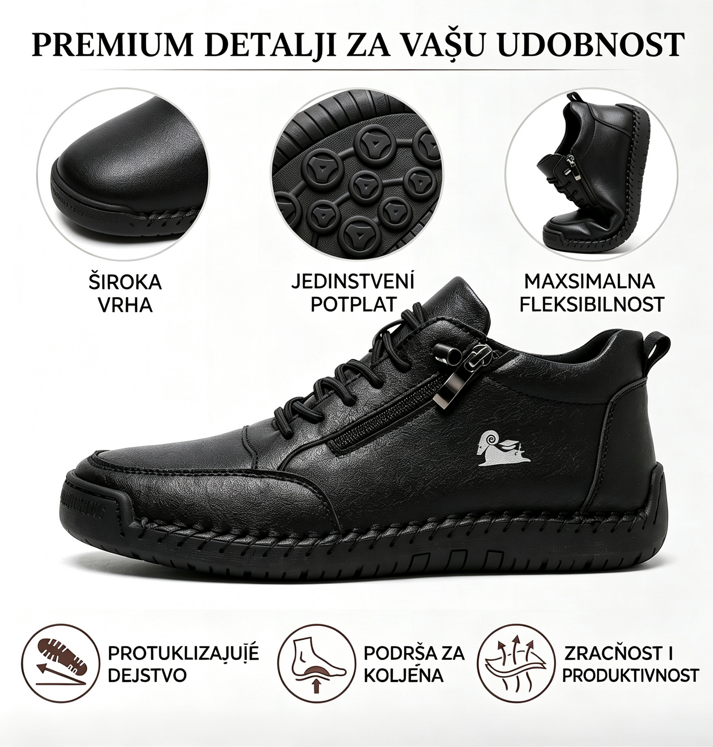 🔥 50% popusta – Ne propustite | Odabrana obuća od teleće kože – ortopedske cipele – 👞 – izdržljive, protuklizne i vodootporne | potpora svodu stopala, ublažavanje boli, unisex