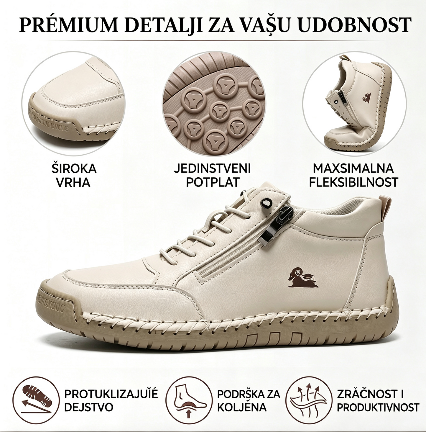 🔥 50% popusta – Ne propustite | Odabrana obuća od teleće kože – ortopedske cipele – 👞 – izdržljive, protuklizne i vodootporne | potpora svodu stopala, ublažavanje boli, unisex