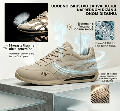🔥 Današnja posebna ponuda s popustom od 50%🎁Muške ortopedske cipele za hodanje ✅ Prozračne i neklizajuće - Recite zbogom bolovima u stopalima i uživajte u cjelodnevnoj udobnosti!