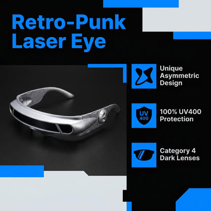 🕶️ Retro punk stílusú, aszimmetrikus napszemüveg – Merj egyedi lenni a lázadó vonásokkal 🎸✨