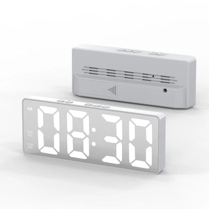 ⏰✨ Minimalista digitális ébresztőóra hálószobába és irodába – Letisztult design, precíz időzítés 🛏️💼