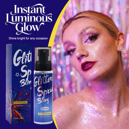 💃 Tökéletes esti smink fixálásához, test highlighterként, vagy hajvégek fényesítéséhez – Spray, ami mindenhol ragyogóvá tesz 🌙🏝️