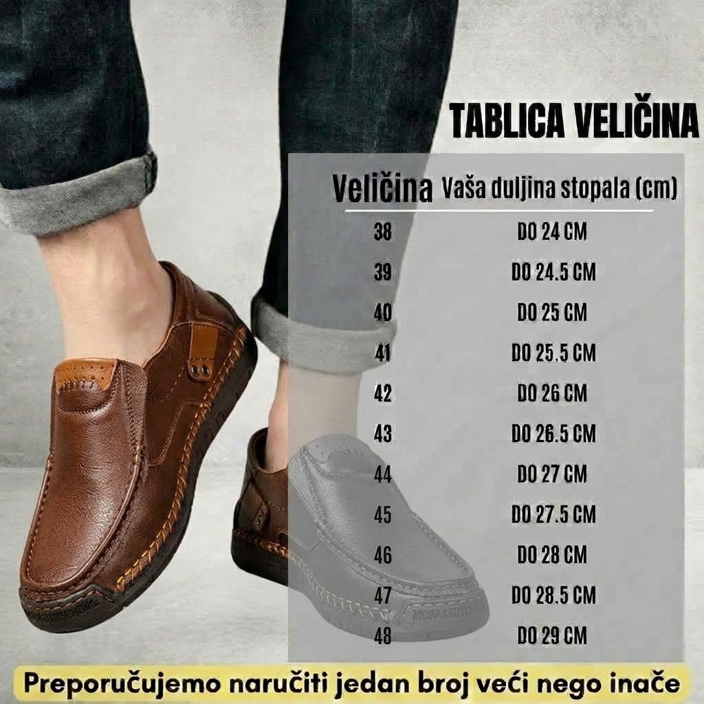 🔥 50% popusta – Ne propustite | Odabrana obuća od teleće kože – ortopedske cipele – 👞 – izdržljive, protuklizne i vodootporne | potpora svodu stopala, ublažavanje boli, unisex