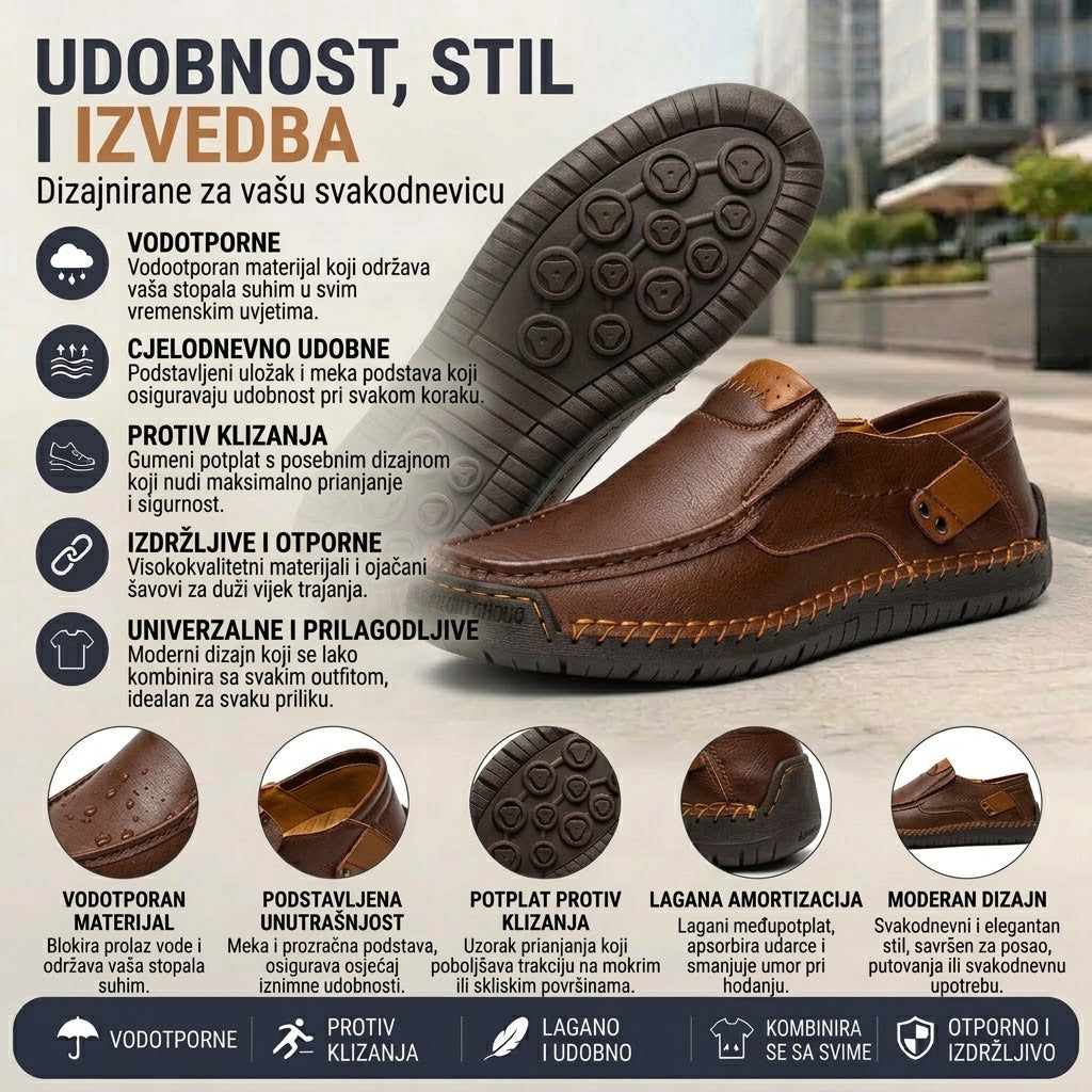🔥 50% popusta – Ne propustite | Odabrana obuća od teleće kože – ortopedske cipele – 👞 – izdržljive, protuklizne i vodootporne | potpora svodu stopala, ublažavanje boli, unisex