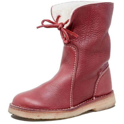 🔥Vremenski ograničena ponuda: 50% popusta! Ne propustite! ⏰Mekane, udobne i tople cipele od ovčje kože u retro stilu ✅ Zimska vunena podstava + ručno šivanje 👞 (Ugrađena potpora za svod stopala za lakše hodanje)