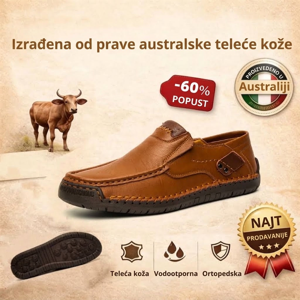 🔥 50% popusta – Ne propustite | Odabrana obuća od teleće kože – ortopedske cipele – 👞 – izdržljive, protuklizne i vodootporne | potpora svodu stopala, ublažavanje boli, unisex
