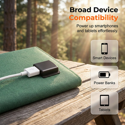 ✨ Összecsukható napelem USB-vel + időjárásálló – Töltsd bárhol, napenergiával ☀️🔋