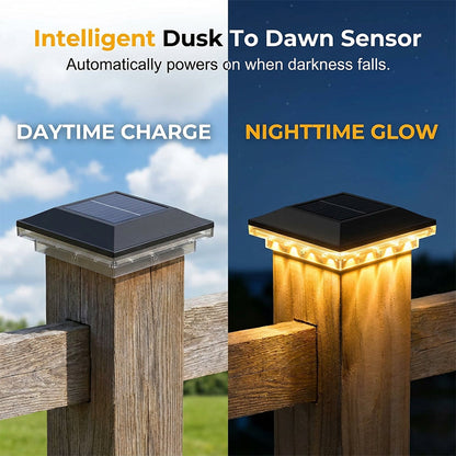 ☀️ Világítsd meg az otthonod bejáratát – napelemes oszlopfedél-lámpák, amelyek esténként szívélyes fénnyel köszöntik a vendégeket 🌙