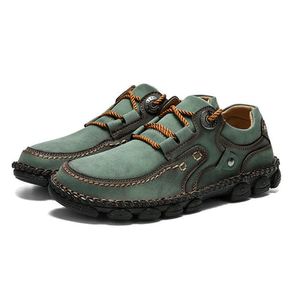 🐂 Sapatos ortopédicos para homem feitos em pele de bezerro👞 Costurados à mão✅ Alivia as dores nos pés - Caminhada confortável