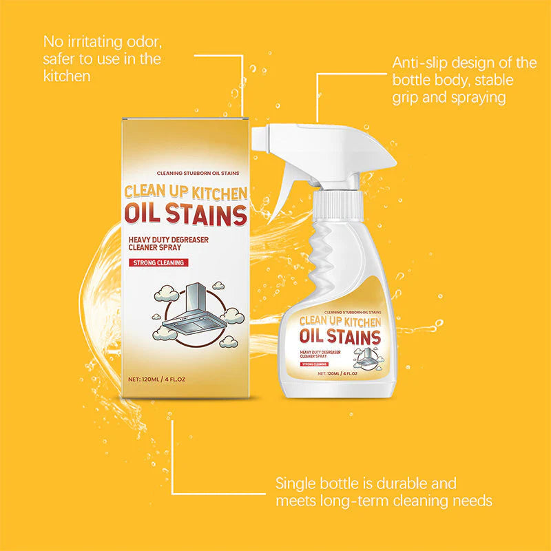 ✨ Búcsú a makacs zsírfoltoktól! Erőteljes zsírtalanító spray konyhához – csillogás garantált 🏠🧴