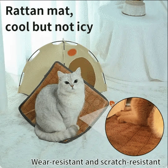 🛏️ Összecsukható kisállat-sátor – Saját kis birodalom kutyának, macskának egyaránt 🐾