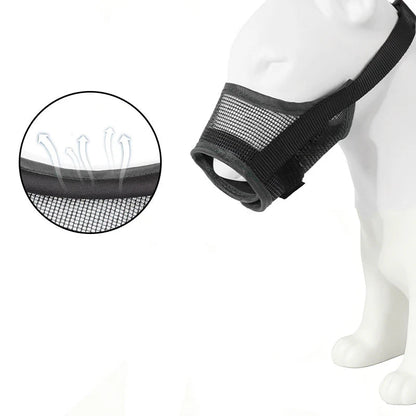 🐕 Védje meg kutyáját – Légáteresztő hálós szájkosár harapás és rágás ellen