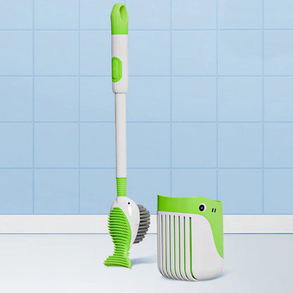 🧹 Tiszta WC, rend a fürdőben – a falra szerelhető tapadókorongos kefe, amely mindig a helyén van és soha nem ázik ✨