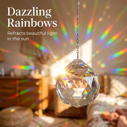 💎☀️ Napsütés‑fogó függőszett – Napfényt csapdába ejti, szivárványt varázsol, csillogást ad az ablakoknak 🌈