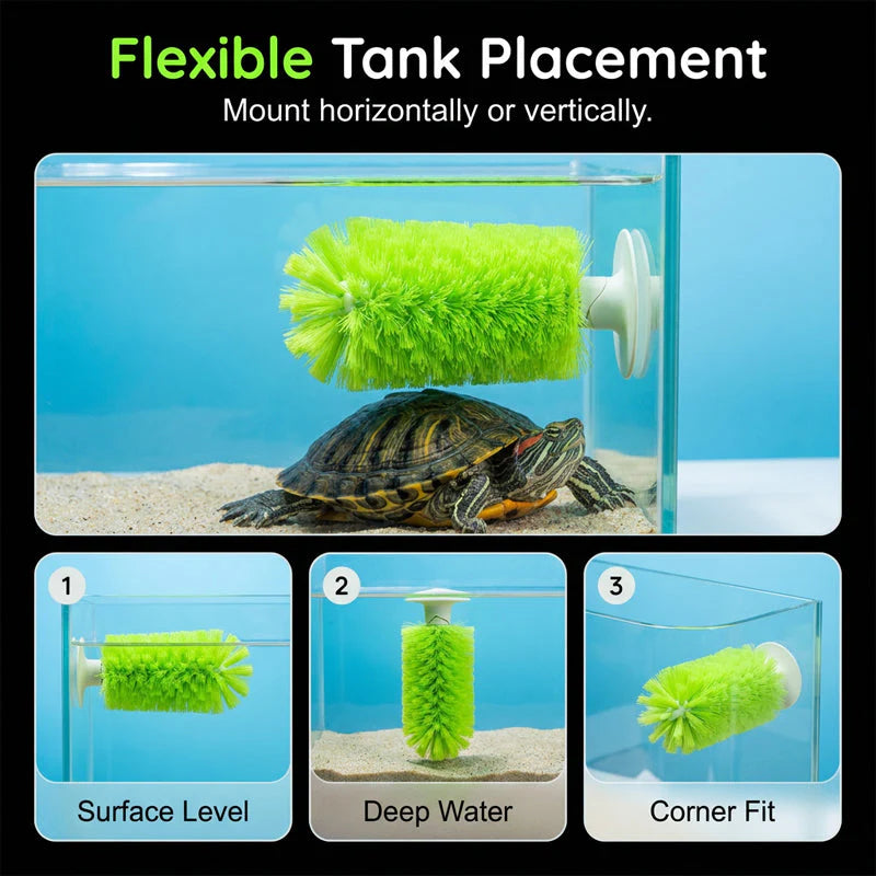 🐢🧼 Teknősök páncéljának tisztítására szolgáló kefe – akváriumokhoz is alkalmas ✨