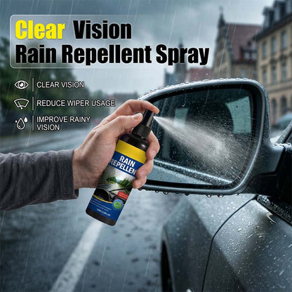 🚗💧 Kristálytiszta víztaszító szélvédő-spray – Esőben is kiváló látás, megbízható védelem – Gyors felvitel, tartós hatás 🌧️✨