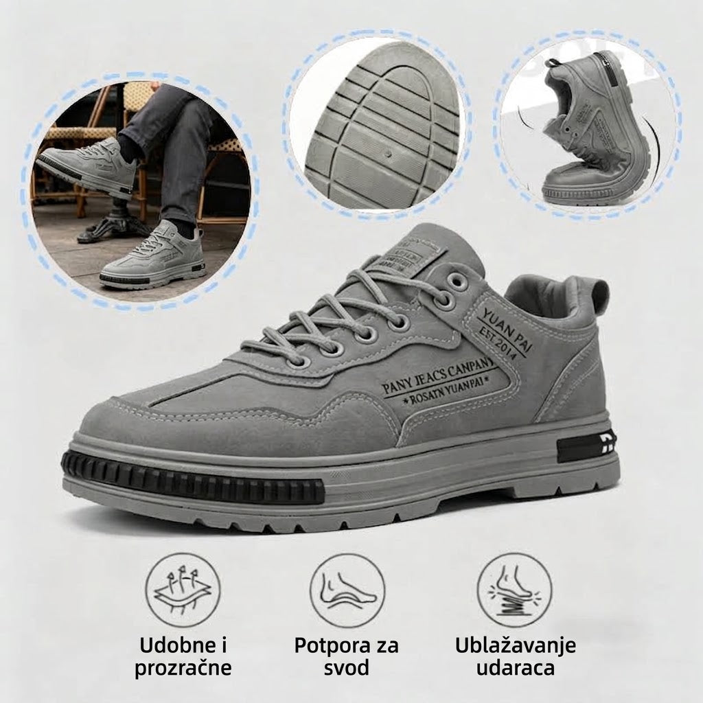 【⏰50% popusta danas! Ne propustite!】Connwan®Ergonomski dizajnirane ortopedske cipele za hodanje koje apsorbiraju udarce✅️Zdrave ortopedske cipele posebno dizajnirane za europske muškarce.