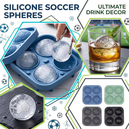 ⚽Szilikon jégkockaforma labda alakú – tökéletes jégkockák a nyári italokhoz 🧊✨