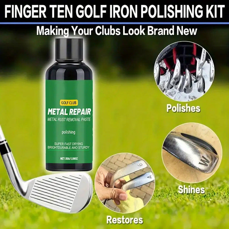 ⛳✨ Professzionális golfütő-polírozópaszta – Hatékonyan eltávolítja az oxidációt és a finom karcokat, hosszan tartó fényvédelmet ad. Egyszerű felvitel – ideális versenyzőknek és hobbijátékosoknak egyaránt! 🏌️🛡️
