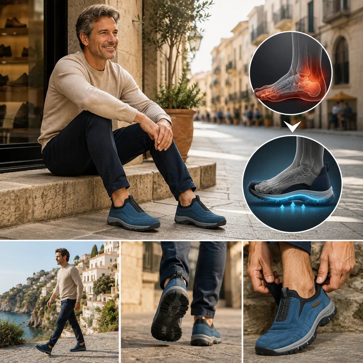 Connwan® Ortopedske cipele 🔥 50% popusta 🎁 Udobne cipele za hodanje 👟 Potpora za svod stopala, učinkovito ublažava bol u stopalima, bol u svodu stopala i umor stopala ✅