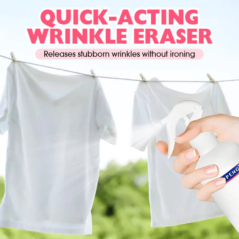 💨⚡ Kíméletes ránctalanító spray – Azonnal hat, nem kell vasalni, biztonságos kényes anyagokra is 🧥🌸