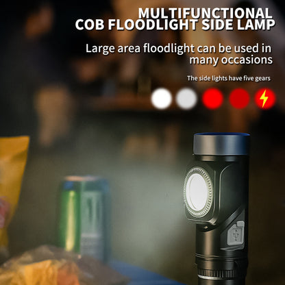 💡 LED-es fejlámpa + zseblámpa – 90°-ban forgatható fej, erős fény, kéznél van mindig 🧰🔋