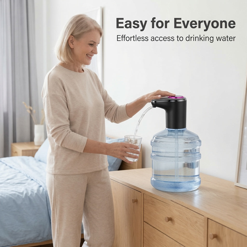 🚰 Egy gombnyomás, és már folyik is a friss víz – automatikus szivattyú, amely megszabadít a nehéz palackok emelgetésétől 💧