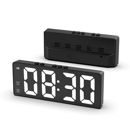 ⏰✨ Minimalista digitális ébresztőóra hálószobába és irodába – Letisztult design, precíz időzítés 🛏️💼