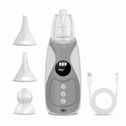 💨🛡️ Elektromos orrszívó – Automatikus, könnyen tisztítható, halk működés, szilikon orrvégződés, nem bántja az orrnyálkahártyát 🧼