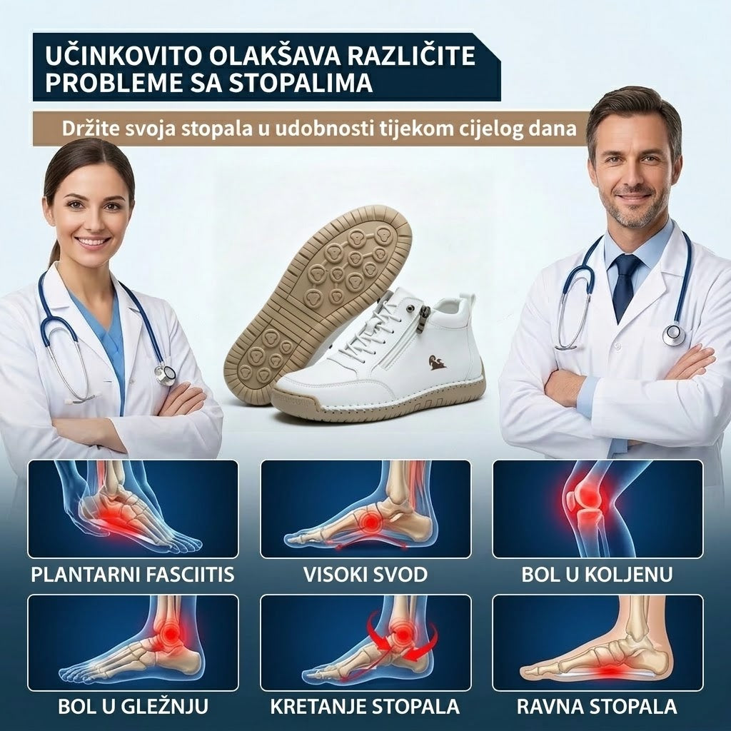 🔥50% popusta danas - ne propustite!  Connwan® - Muške ortopedske cipele ✅ Recite zbogom bolovima u stopalima i uživajte u cjelodnevnoj udobnosti!