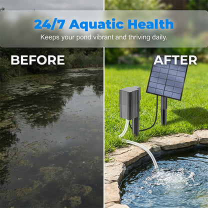 🏡 Napelemes kerti szellőző szivattyúval – kiválóan alkalmas üvegházakhoz, teraszokhoz vagy kerti tavakhoz 🐟🌿
