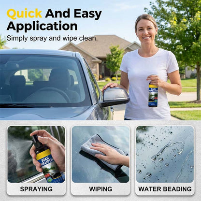 🚗💧 Kristálytiszta víztaszító szélvédő-spray – Esőben is kiváló látás, megbízható védelem – Gyors felvitel, tartós hatás 🌧️✨