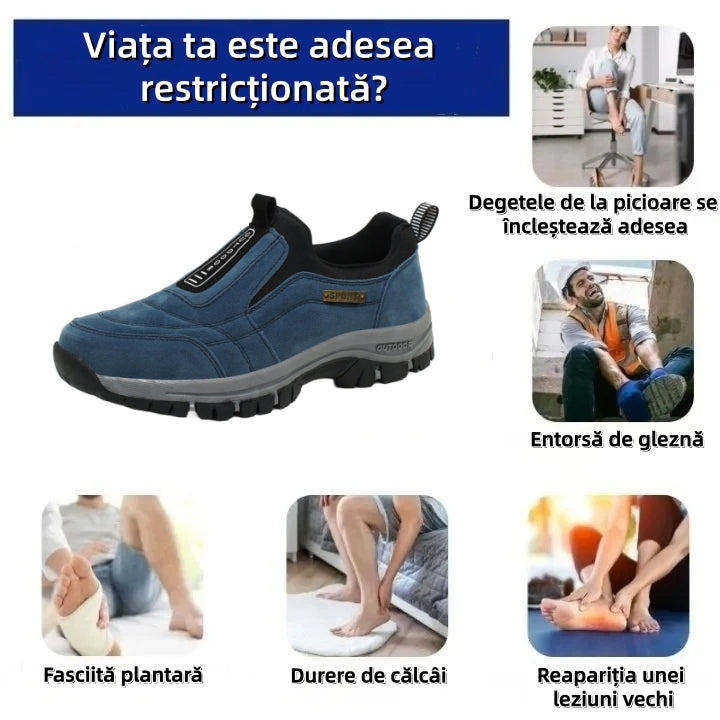 🔷70% reducere astăzi - Nu ratați! ⬛Pantofi ortopedici din piele întoarsă recent concepuți, moi, confortabili, impermeabili și antiderapanți 🦶 Ameliorează durerile de picioare