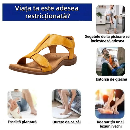 【🎁Ultima zi la jumătate de preț, nu ratați!】Sandale ortopedice cu design ergonomic și suport pentru bolta plantară✅️ pentru mers fără durere👞
