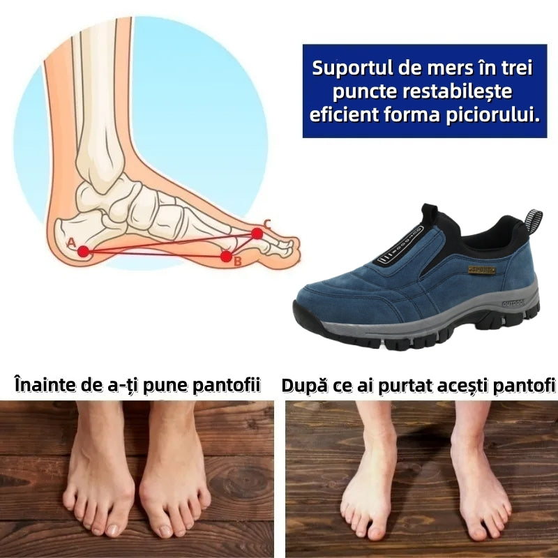 🔷70% reducere astăzi - Nu ratați! ⬛Pantofi ortopedici din piele întoarsă recent concepuți, moi, confortabili, impermeabili și antiderapanți 🦶 Ameliorează durerile de picioare